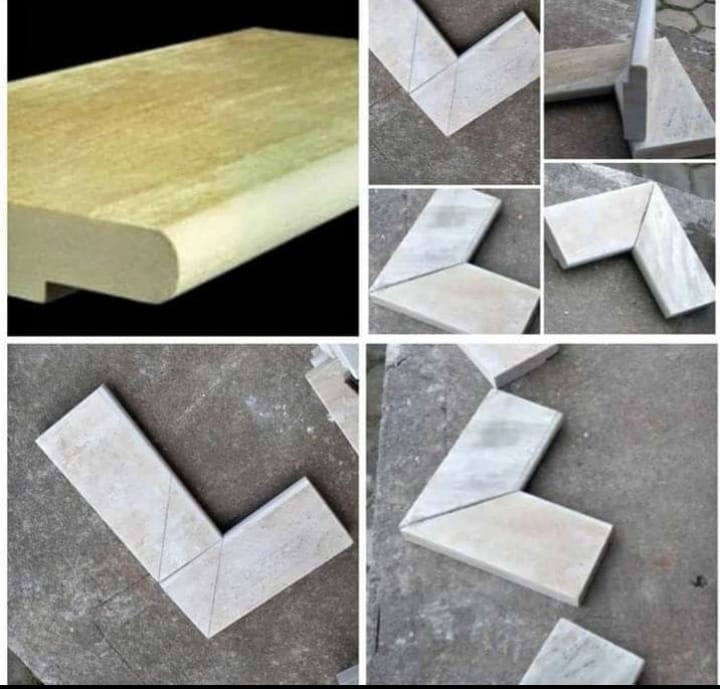 Pedra empilhada em pallet
